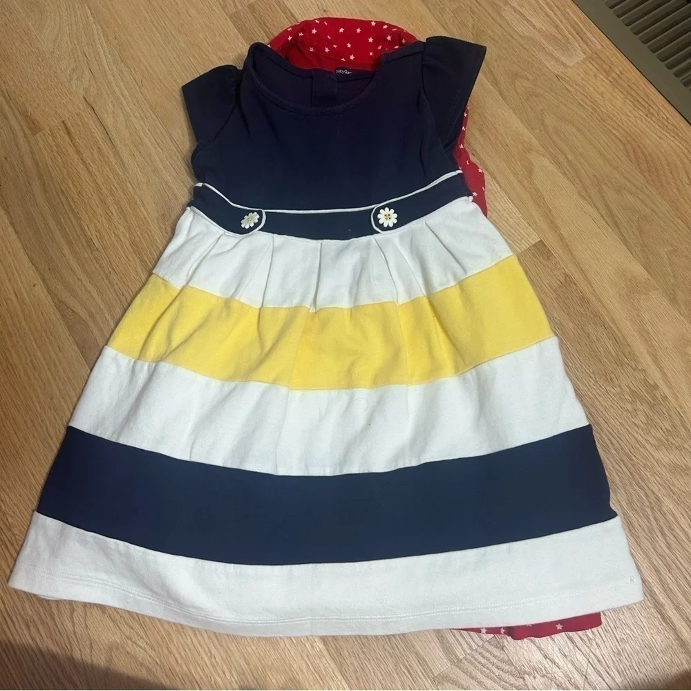 4T Dress Bundle H&M Gap Star Red Collared Button Down Sleeveless Kids Toddler